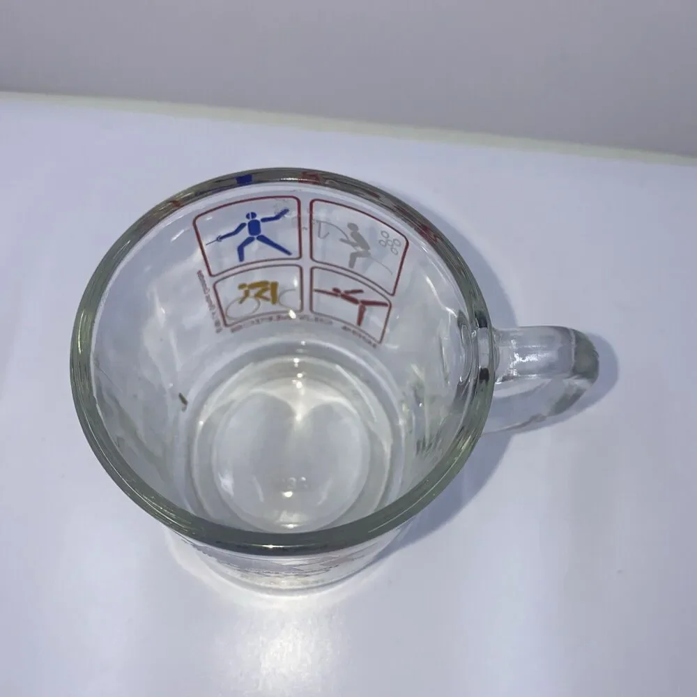 Vintage 1984 McDonalds Los Angeles Olympics Coffee Mug Glass Cup